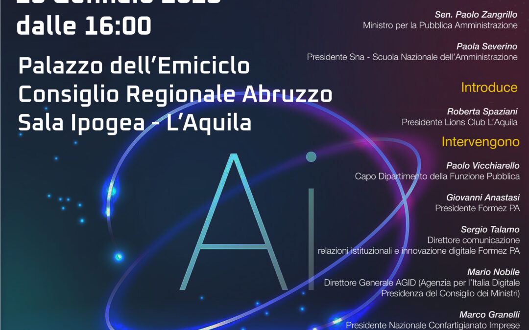 “Intelligenza Artificiale: opportunità e sfide”, a L’Aquila il seminario patrocinato da Confartigianato